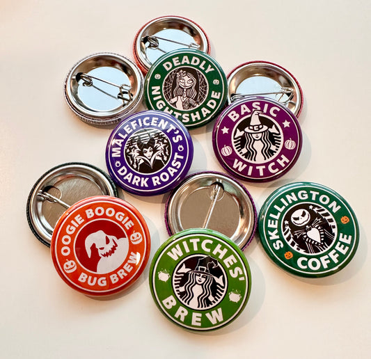 Starbucks Halloween Button