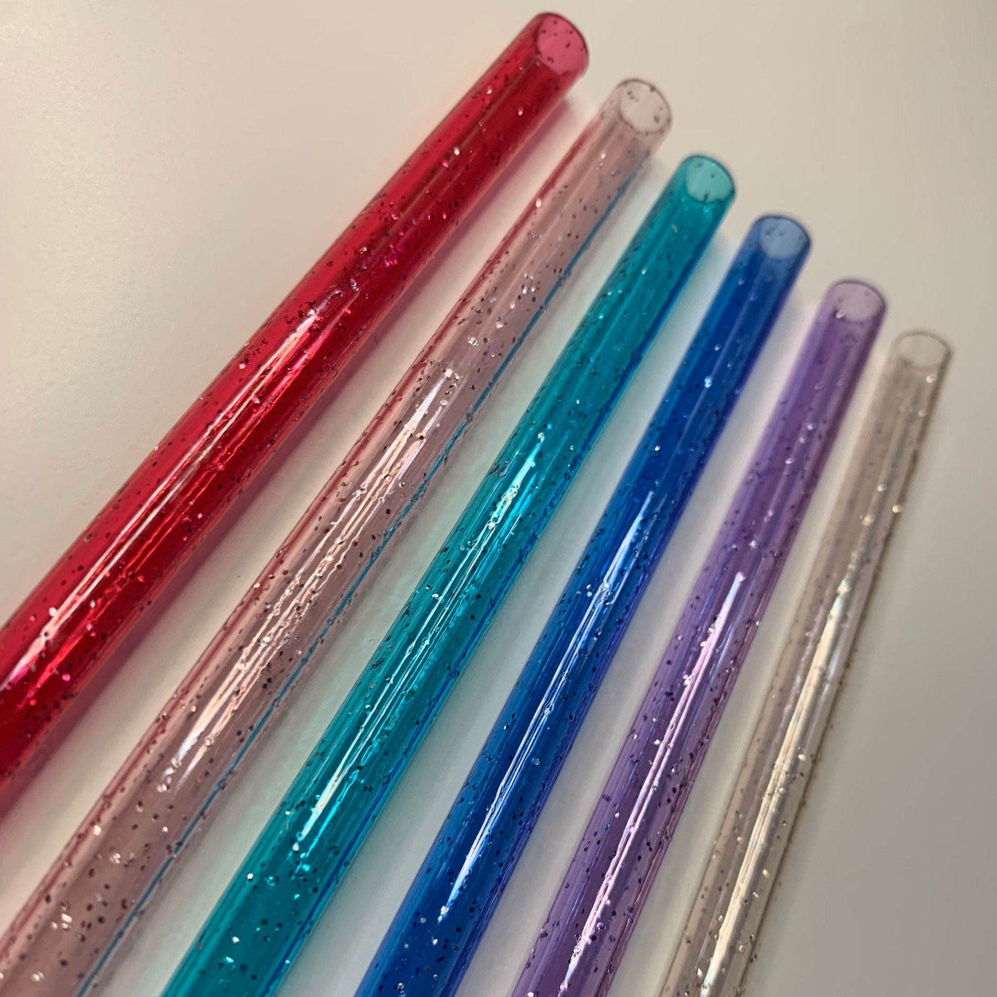 Glitter Straws, Reusable plastic straw| Replacement straws| Glitter Plastic Straw | 11in. Venti Cup Straw