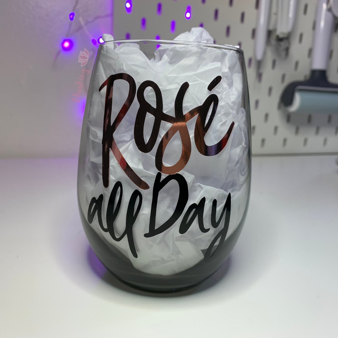 Rose All Day Wine Glass | Rose Wine Glass Gift