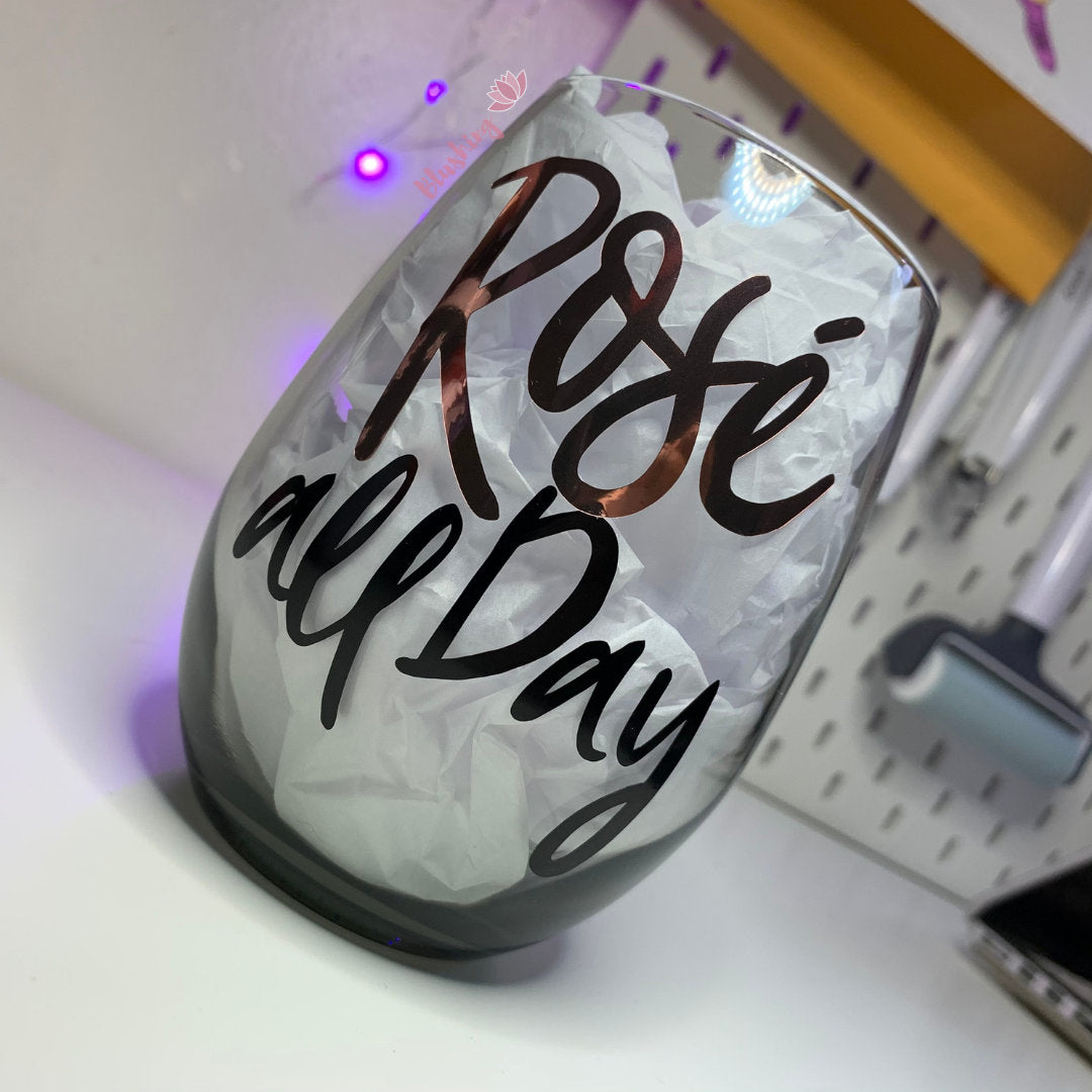 Rose All Day Wine Glass | Rose Wine Glass Gift