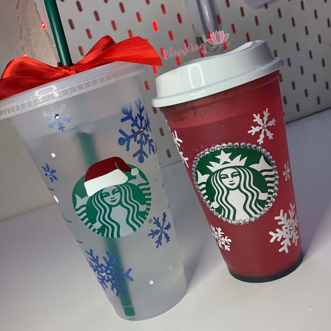 Starbucks Holiday Color Changing Cup | Bling Starbucks Holiday Cup | Custom Starbucks Christmas Cup