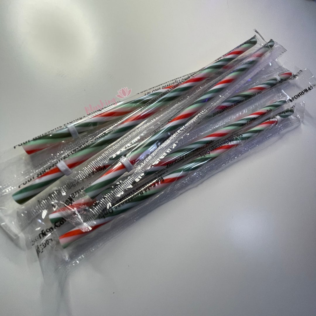 Starbucks Candy Cane Holiday Straw