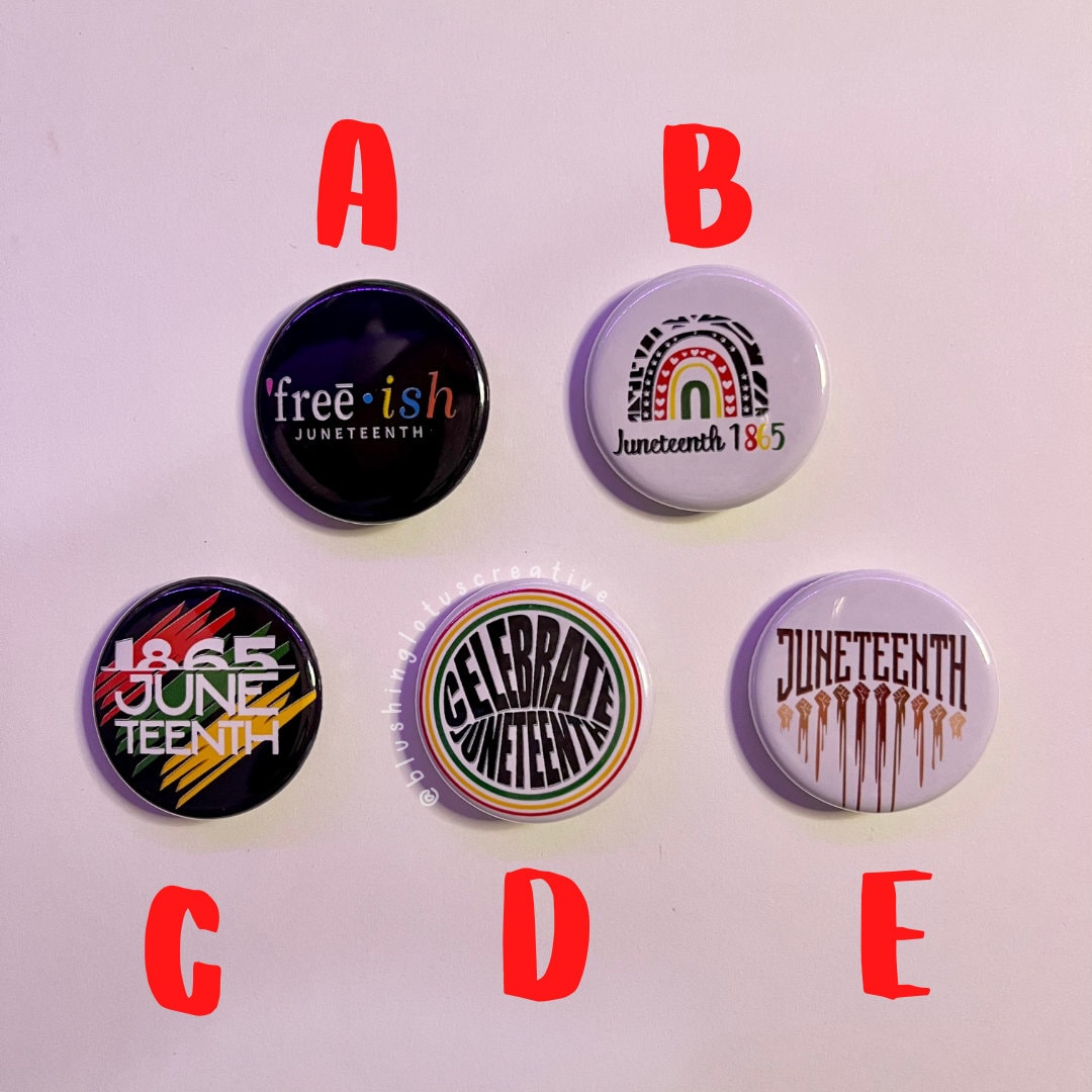 Juneteenth Buttons