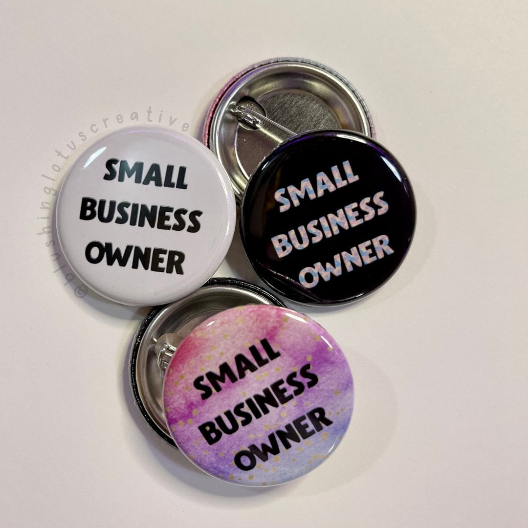 Small Business Owner Pin Button, Magnet