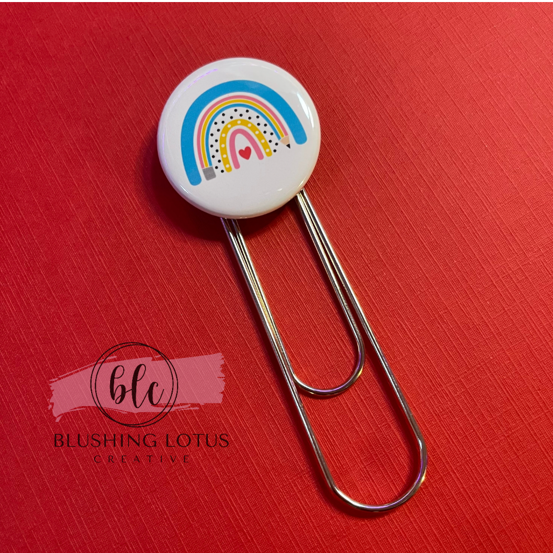 Teacher Boho Rainbow - Jumbo Paperclip Teacher Gifts