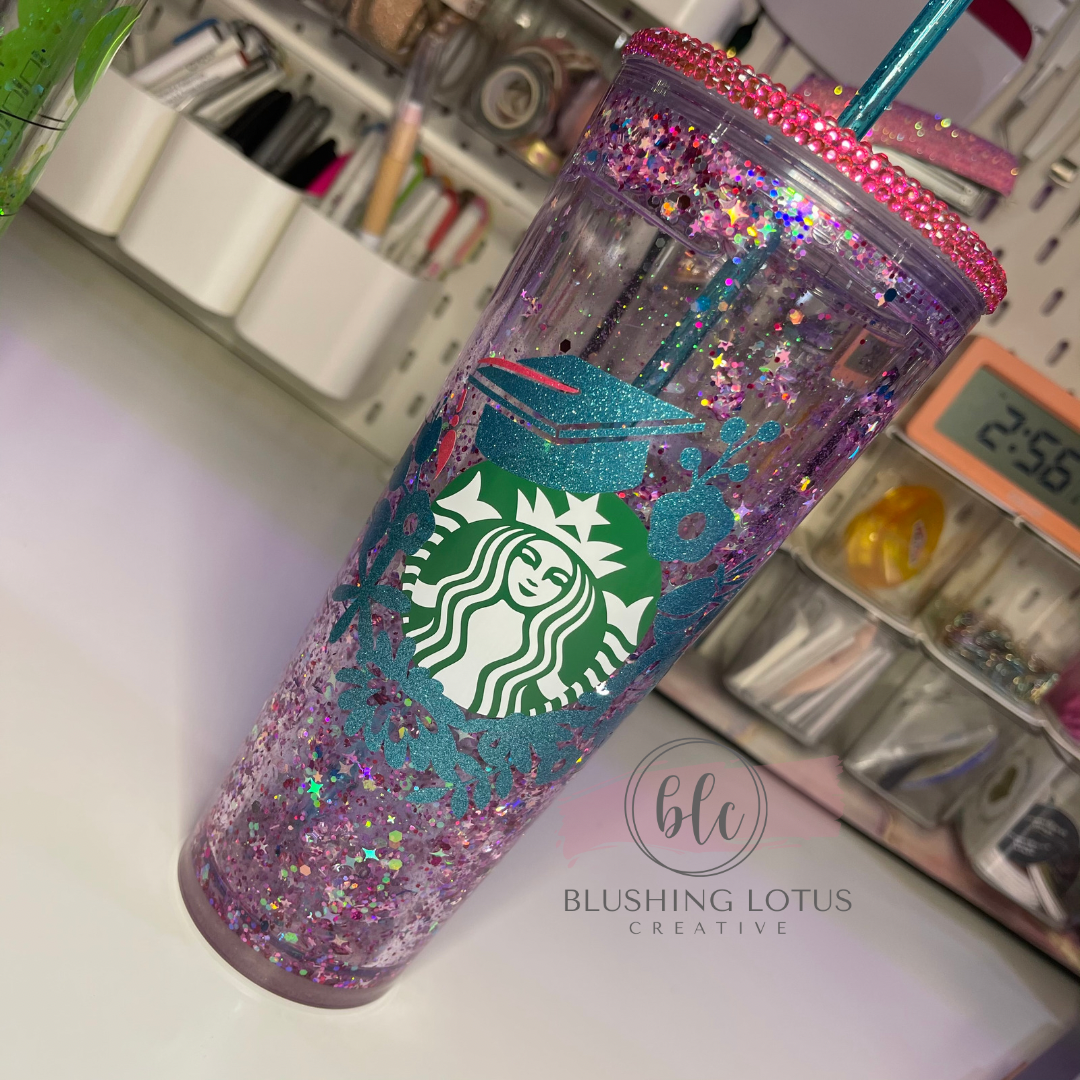 Personalized BlCustom Starbucks Snow globe Tumbler - Build your own