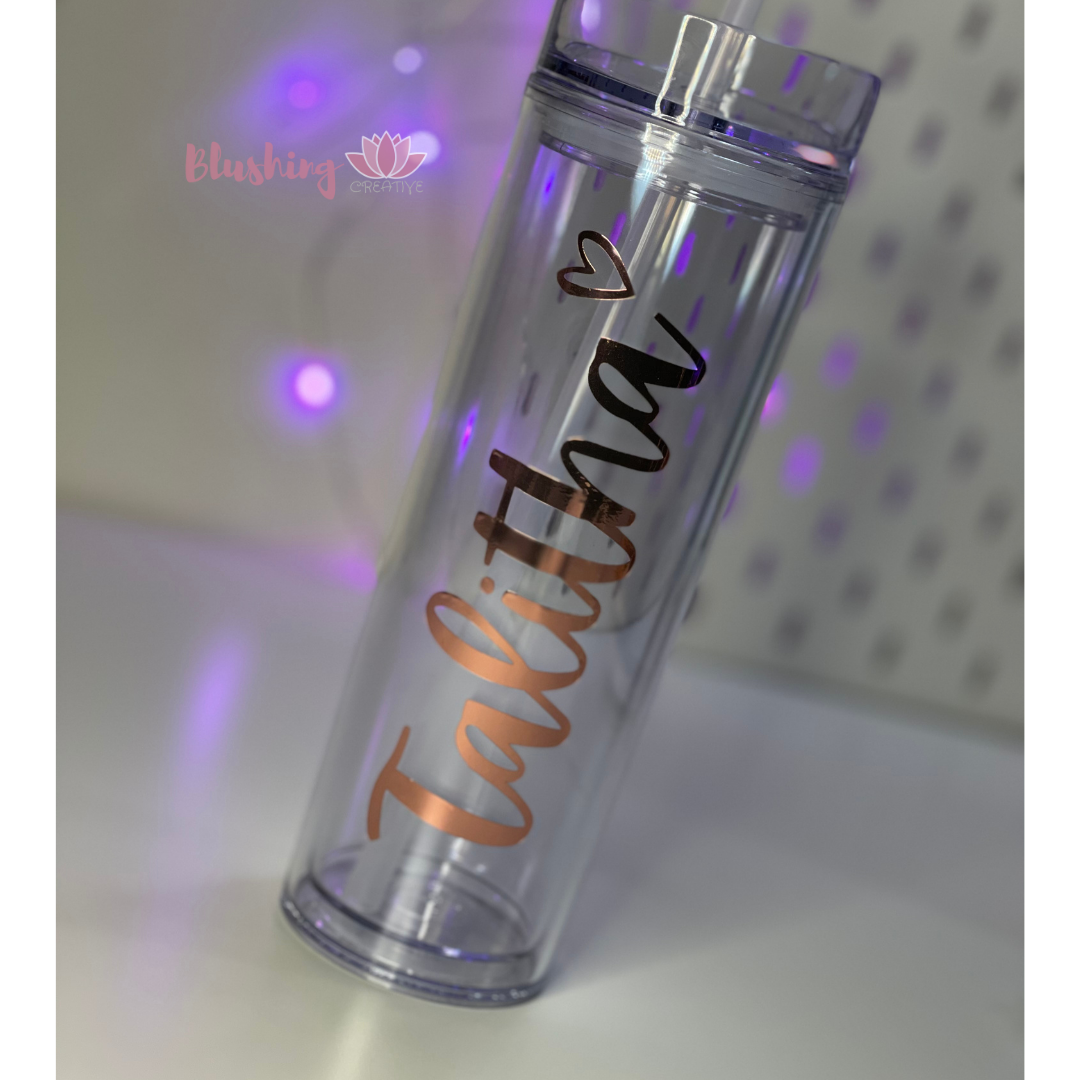 Personalized Acrylic Skinny Tumbler