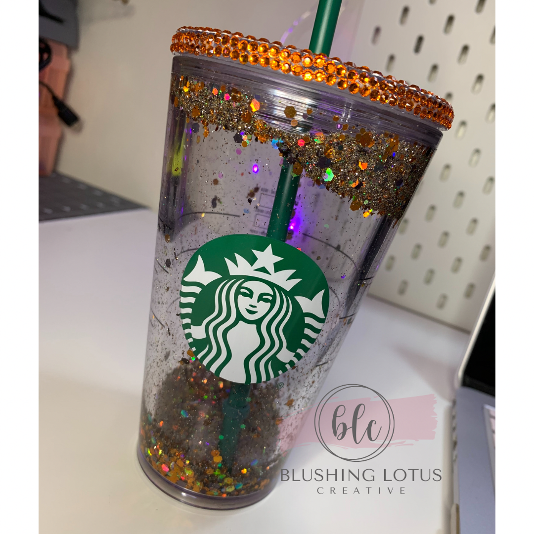 Personalized BlCustom Starbucks Snow globe Tumbler - Build your own