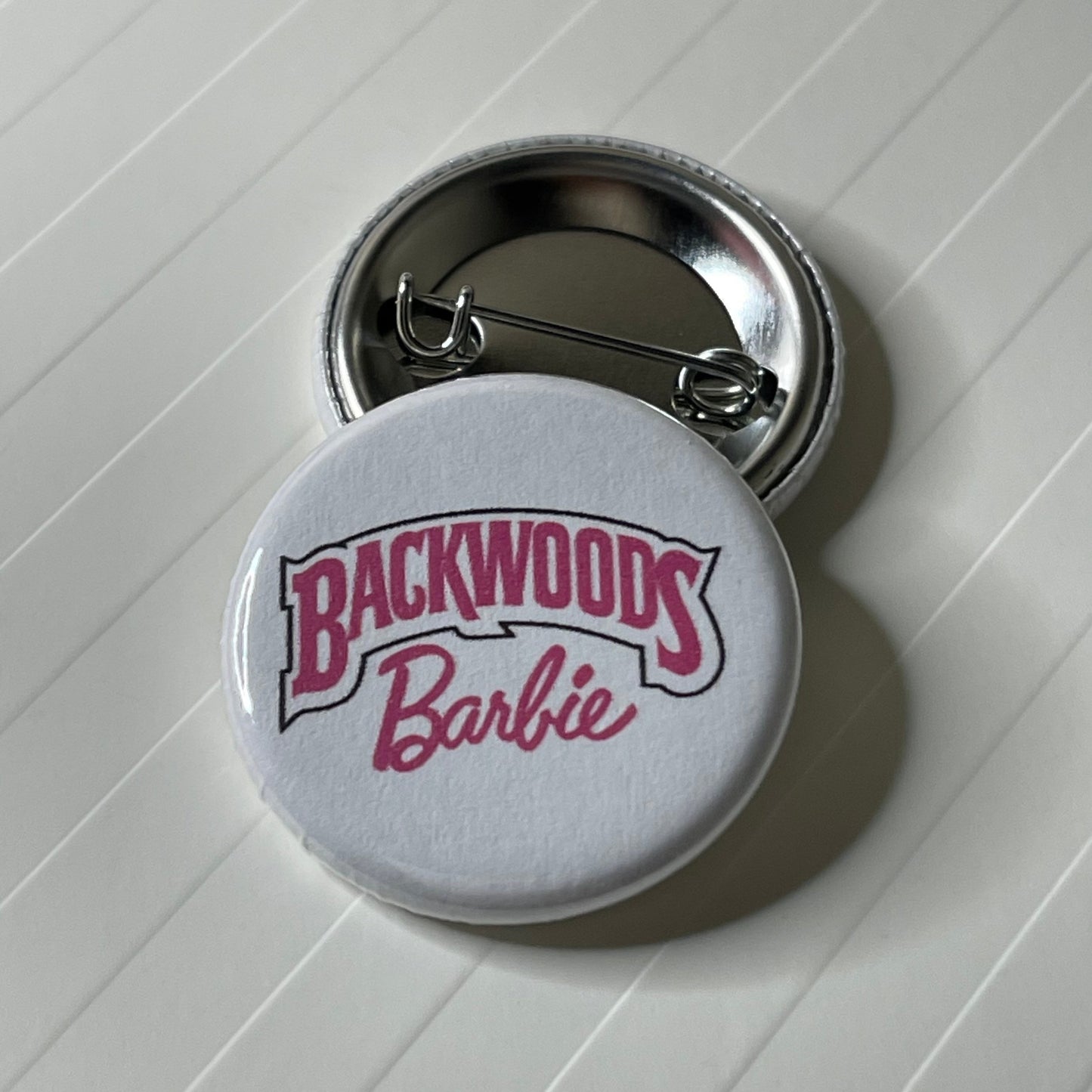 Backwoods Barbie Button